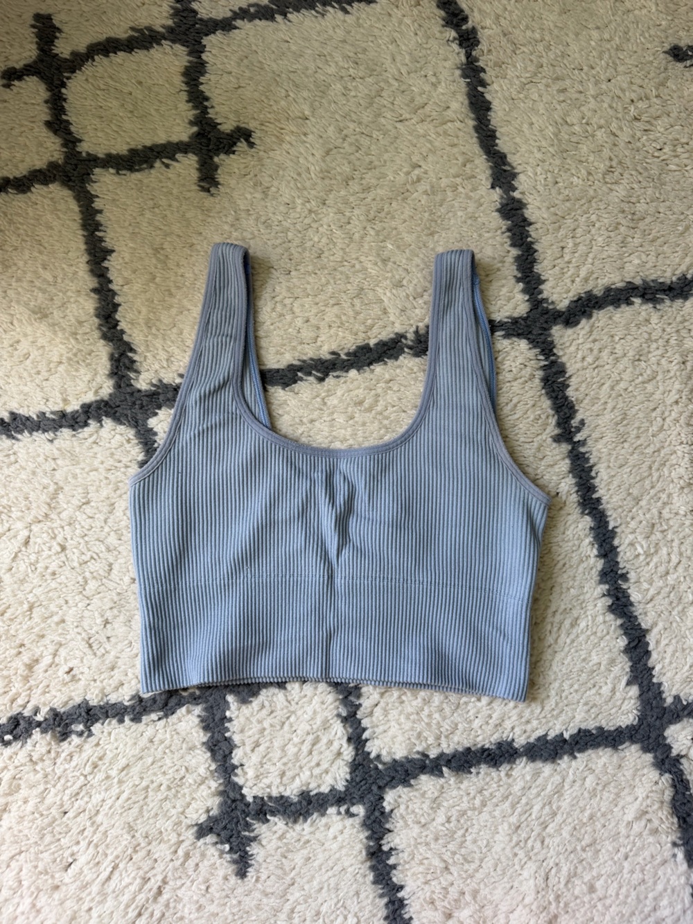 Gap Ribbed Scoop Neck Cropped Tank Top